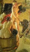 Anders Zorn badande kullor i bastun china oil painting artist
